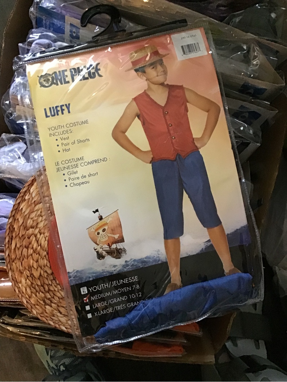 Netflix one piece Luffy costume child size medium 7/8-New